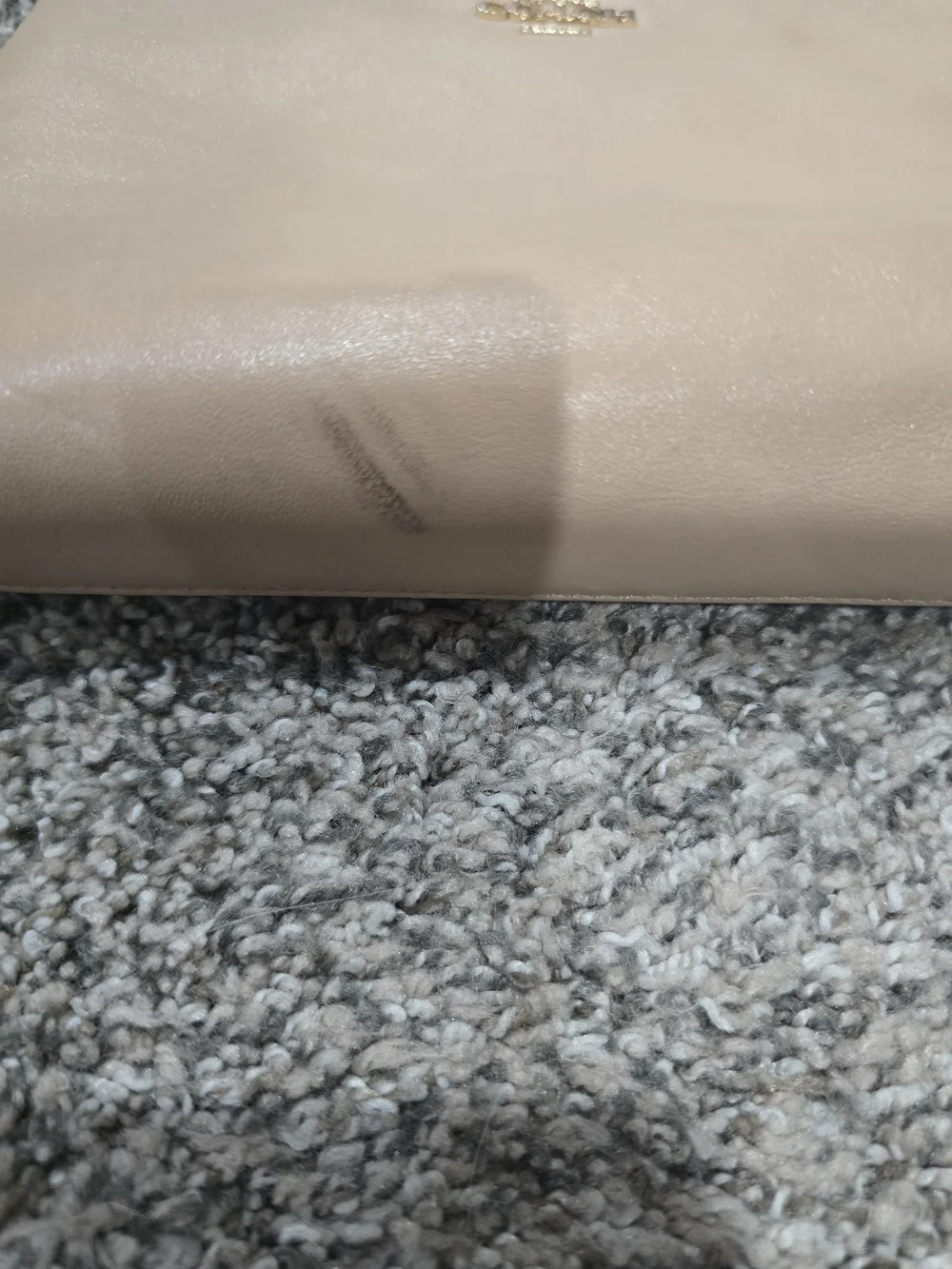 Coach Cream Leather Wristlet Clutch